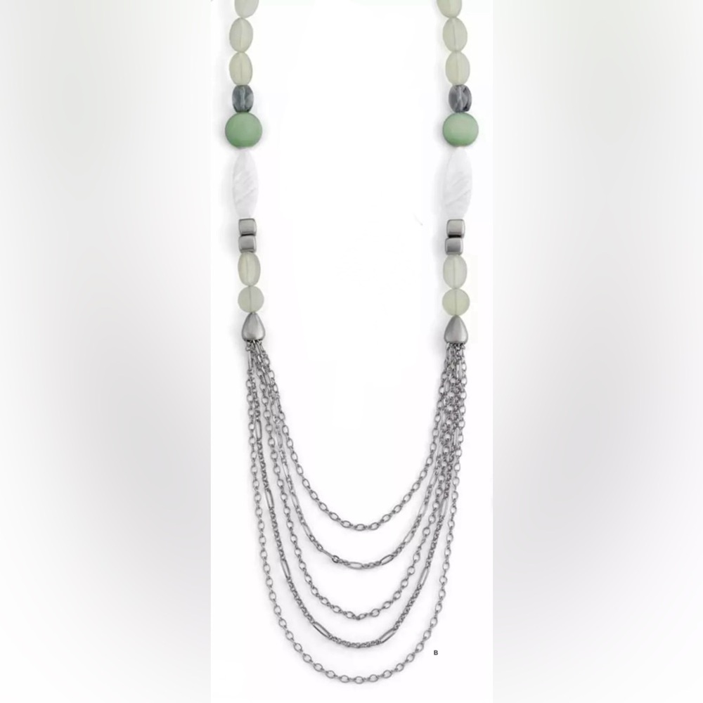 Host pick! NWT Lia sophia "Freshwater" 32-35" necklace, genuine mother-of-pearl